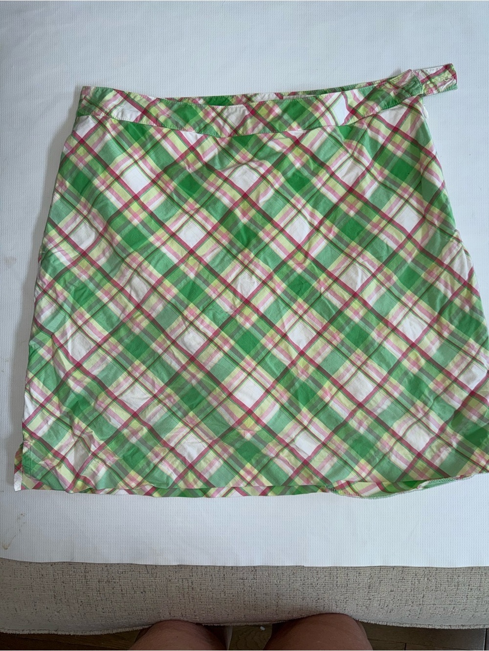EP Pro Green Plaid Skort with Green Pink and White Checks Size 12